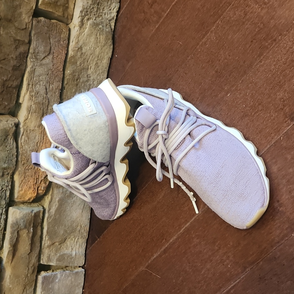 Sorel Women's Purple and Tan Athletic Sneakers - Picture 3 of 12